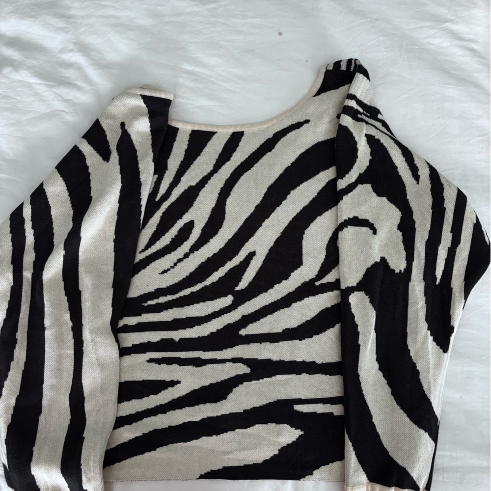 Zebra Print Sweater